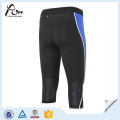 Women Knee Length Capris Mesh Insert Yoga Pants